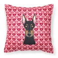thumbnail image 1 of Doberman Pinscher Fabric Decorative Pillow, 1 of 2