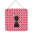 thumbnail image 1 of Doberman Pinscher Hearts Wall or Door Hanging Prints, 1 of 1