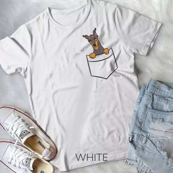 Doberman Pinscher In The Pocket Doberman T-Shirt Unisex T-Shirt