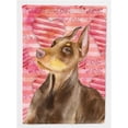 thumbnail image 1 of Doberman Pinscher Love Flag Canvas - House Size, 1 of 1
