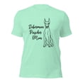 thumbnail image 1 of Doberman Pinscher Mom T-Shirt, Cute Dog Lover Gift Tee (Heather Mint, 4XL), 1 of 1