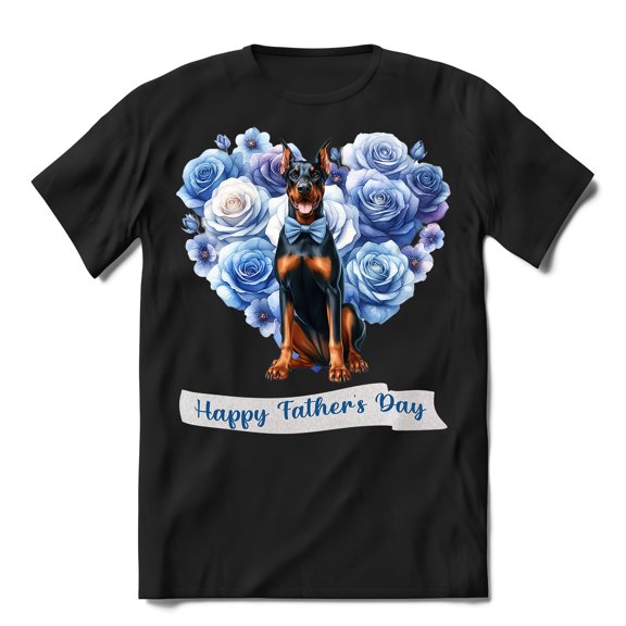 Doberman Pinscher Proud Dad Happy Father's Day Shirt T-shirt Unisex Merch Doberman Dog Lover Gifts - 02008