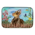 thumbnail image 1 of Doberman Pinscher Spring Dish Drying Mat, 1 of 1