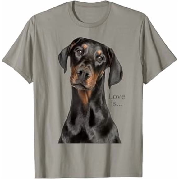 Doberman Shirt Doberman Pinscher Dog Mom Dad Love Pet Puppy T-Shirt