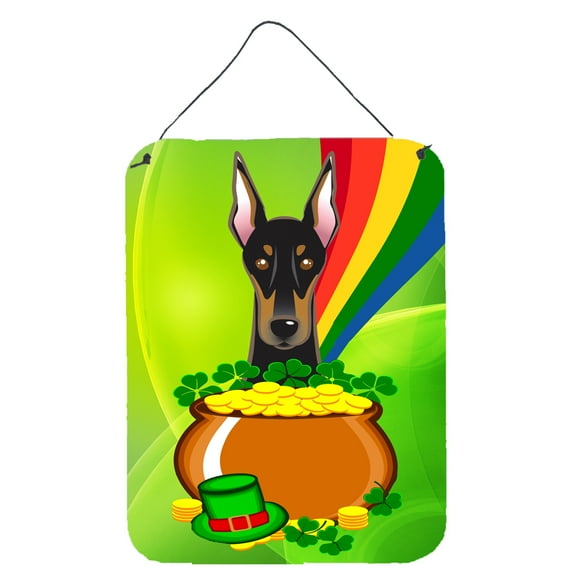 Doberman St. Patrick's Day Wall or Door Hanging Prints
