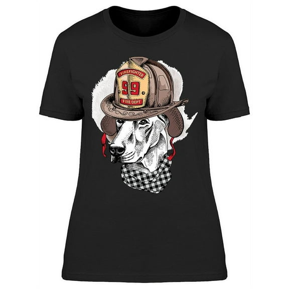Doberman Wearing Helmet T-Shirt Women -Image by Shutterstock, Female Small