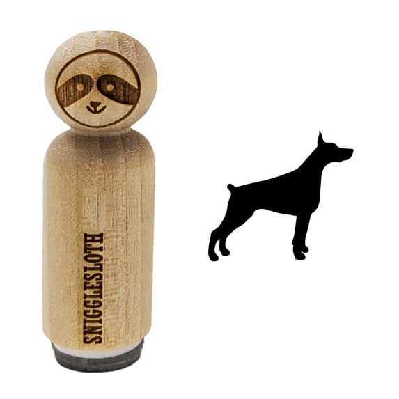 Dobermann Pinscher Dog Solid Rubber Stamp for Scrapbooking Crafting Stamping - Medium 1 Inch