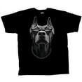 thumbnail image 1 of Dobermen Pinscher T-shirt Devil Dog wearing Shades Funny Humorous Dog Tee-XXL Black, 1 of 4
