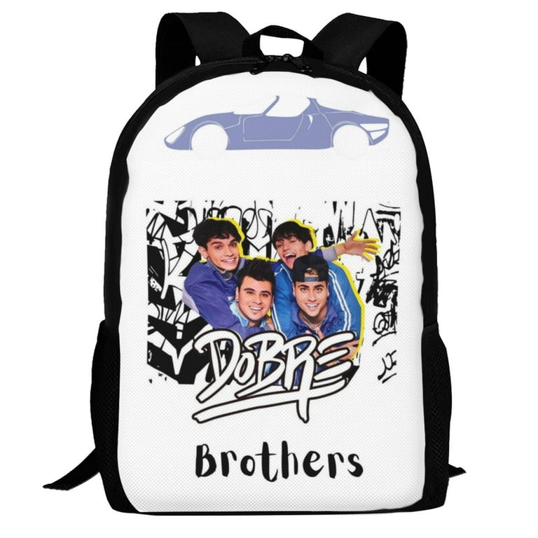 Dobre Brothers Backpack 3d Print Laptop Backpack Lightweight Casual Daypack Bookbag Multi Function Travel Backpack 16.5 In