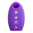thumbnail image 1 of Dobrev 4 Button Flip Silicone Case Protector Skin Rubber Fob Cover Smart Car Remote Holder Suitable with Nissan Altima Armada Versa Sentra Versa Murano Leaf Keyless Entry Remote Key (purple), 1 of 3