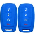 thumbnail image 1 of Dobrev 4 Button Silicone Cover Keyless Entry Fob Case Skin Protector Holder for Dodge Ram 1500 2019 2020 2021 Smart Remote Control Key  blue and blue, 1 of 4