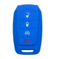 thumbnail image 1 of Dobrev 4 Button Silicone Cover Keyless Entry Fob Case Skin Protector Holder for Dodge Ram 1500 2019 2020 2021 Smart Remote Control Key  blue, 1 of 4