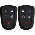 thumbnail image 1 of Dobrev 5 Button Silicone Case Fob Keyless Entry Cover Protector Skin for 2017 2018 2020 Cadillac CTS-V TTS XT4 XT5 XT6 CT6 ATS XTS Smart Key  black and black, 1 of 3