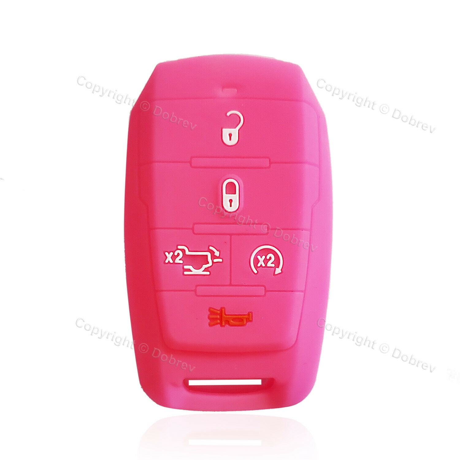 Dobrev 5 Button Silicone Cover Keyless Entry Fob Case Skin Accessory ...