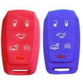 thumbnail image 1 of Dobrev 6 Button Silicone Cover Entry Fob Case Skin Protector Remote Control Holder for Dodge Ram 1500 Truck 2019 2020 2021 Limited Smart Key  purple and pink, 1 of 4