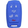thumbnail image 1 of Dobrev 6 Button Silicone Cover Entry Fob Case Skin Protector Remote Control Holder for Dodge Ram 1500 Truck 2019 2020 2021 Limited Smart Key  blue, 1 of 1