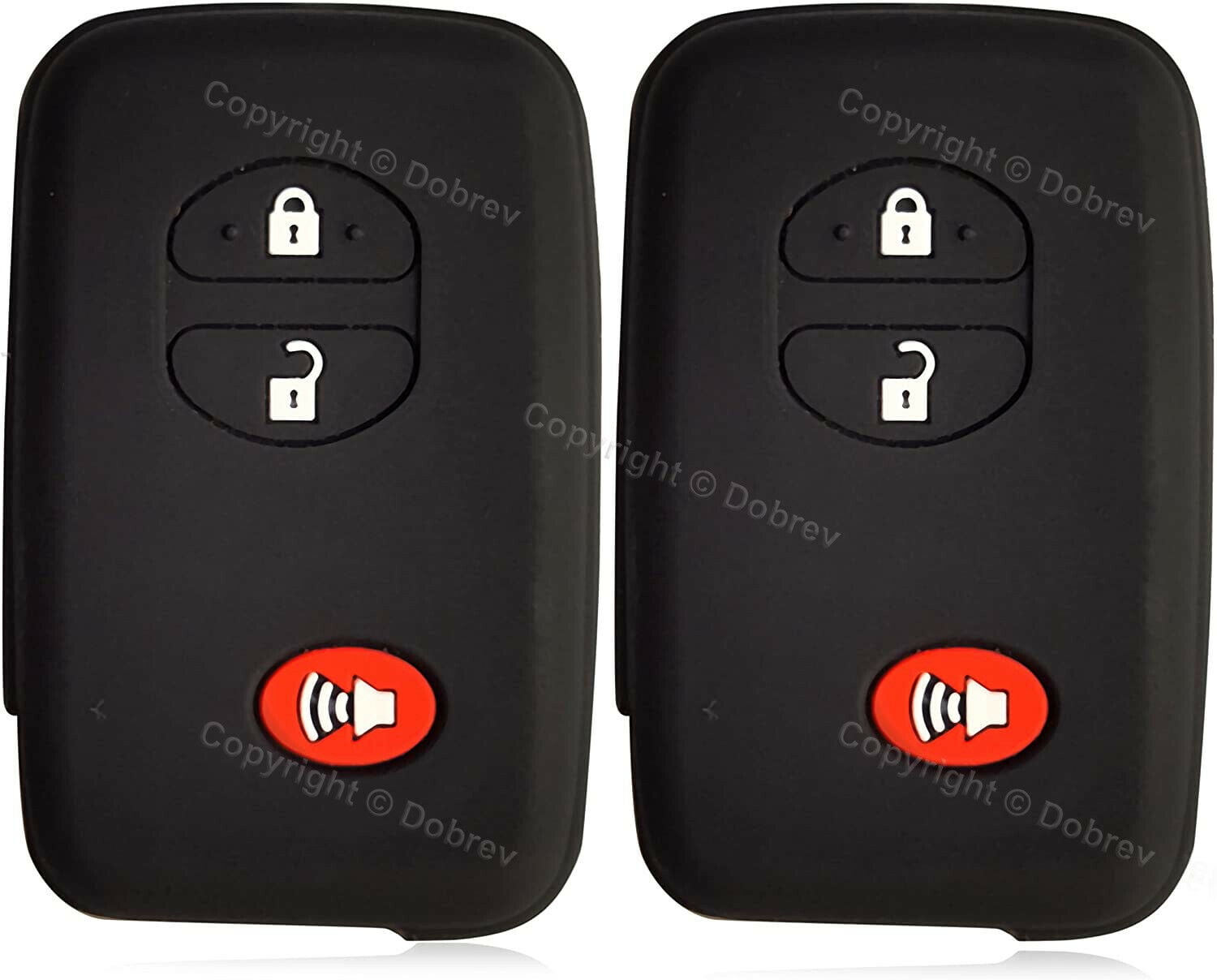 Dobrev Silicone 3 Button Case Cover Keyless Entry Skin Protector Fob ...