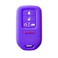 thumbnail image 1 of Dobrev Silicone 5 Buttons Smart Keyless Control Skin Jacket Fob Cover Case Remote Entry Protector Suitable with Honda Civic Accord Pilot Fit CR-V HR-V Insight Passport Key (Purple), 1 of 1