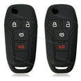 thumbnail image 1 of Dobrev Silicone Cover Holder Fob Rubber Skin Protector Keyless Remote Control Smart Car Case for 2013 2014 2015 2016 2017 Ford Fusion Key   black and black, 1 of 2