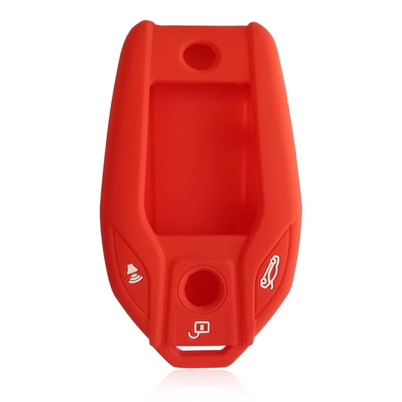 Dobrev Silicone Remote Car Key Fob Cover Case Skin Protector for 2016 2017 2018 BMW 7 Series G11 G12 730i 740i 750i 760 i8 Car Remote Key with Display (red)