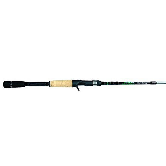 Dobyns Rods Fury Series FR 664C Fury Series 6'6" Heavy Power Casting Rod Black/Green