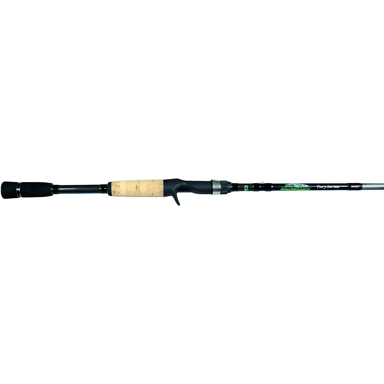 Dobyns Rods Fury Series Medium/Heavy Fast Action Casting Fishing Rod, 7'  Blk/Grn