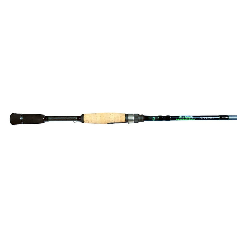 Dobyns Rods Fury Series Medium/Light Fast Action Spinning Fishing Rod, 7',  Black 
