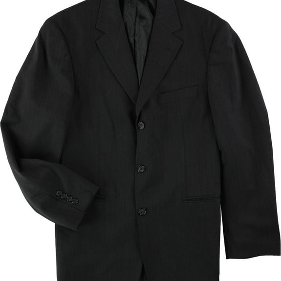 Doc & Amelia Mens Heathered Three Button Blazer Jacket, Grey, 38