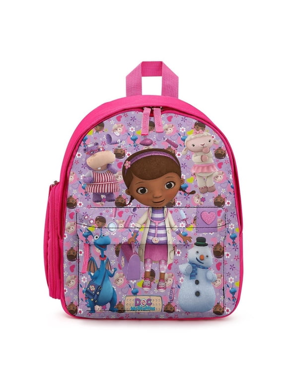 Doc Cute Mc-Stuffin Lightweight Backpack Small Shoulder Bags Bookbag Daypack Backpacks