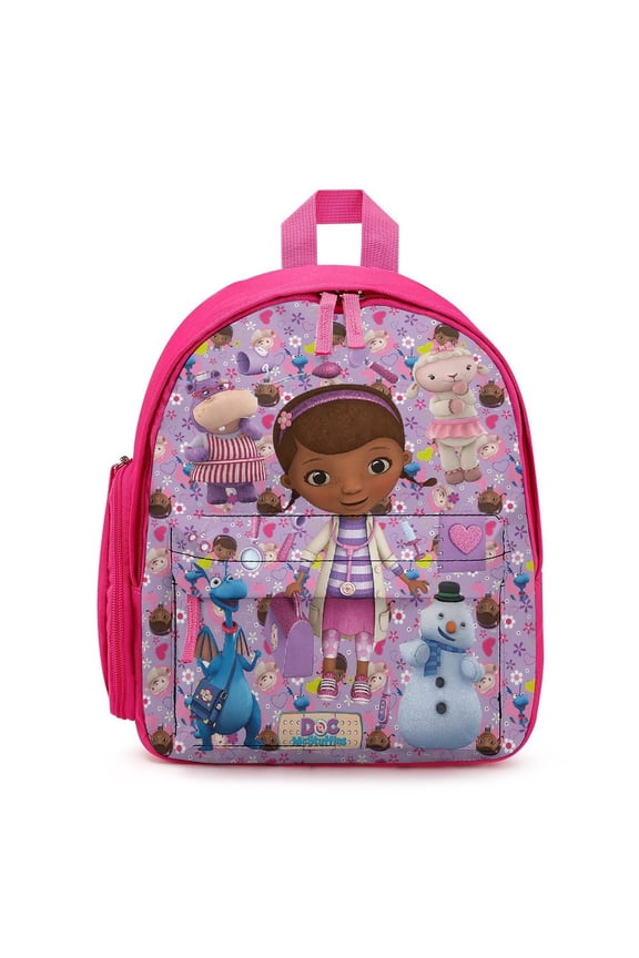 Doc Cute Mc-Stuffin Lightweight Backpack Small Shoulder Bags Bookbag Daypack Backpacks
