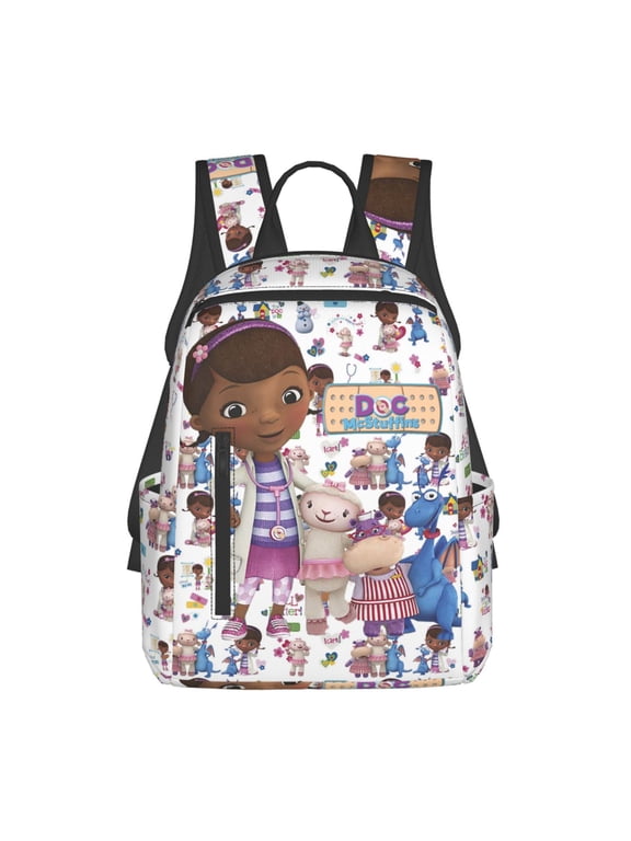 Doc Cute McS-tuffin Backpack Travel Laptop Bag Lightweight Bookbag Daypack Camping