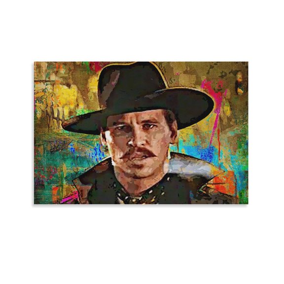 Doc Holliday Canvas Art Poster And Wall Art Picture Print Modern Family Bedroom Decor Posters,Unframe-style,20x30inch(50x75cm)