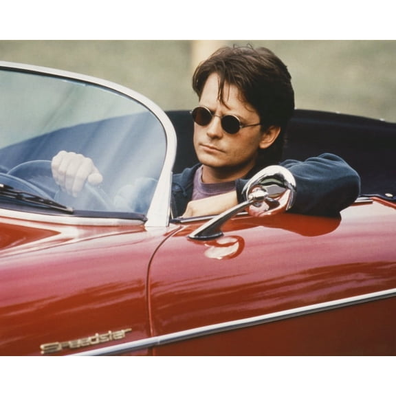 Doc Hollywood Michael J. Fox Sitting In 1960 Porsche Speedster 24X36 Classic Hollywood Poster