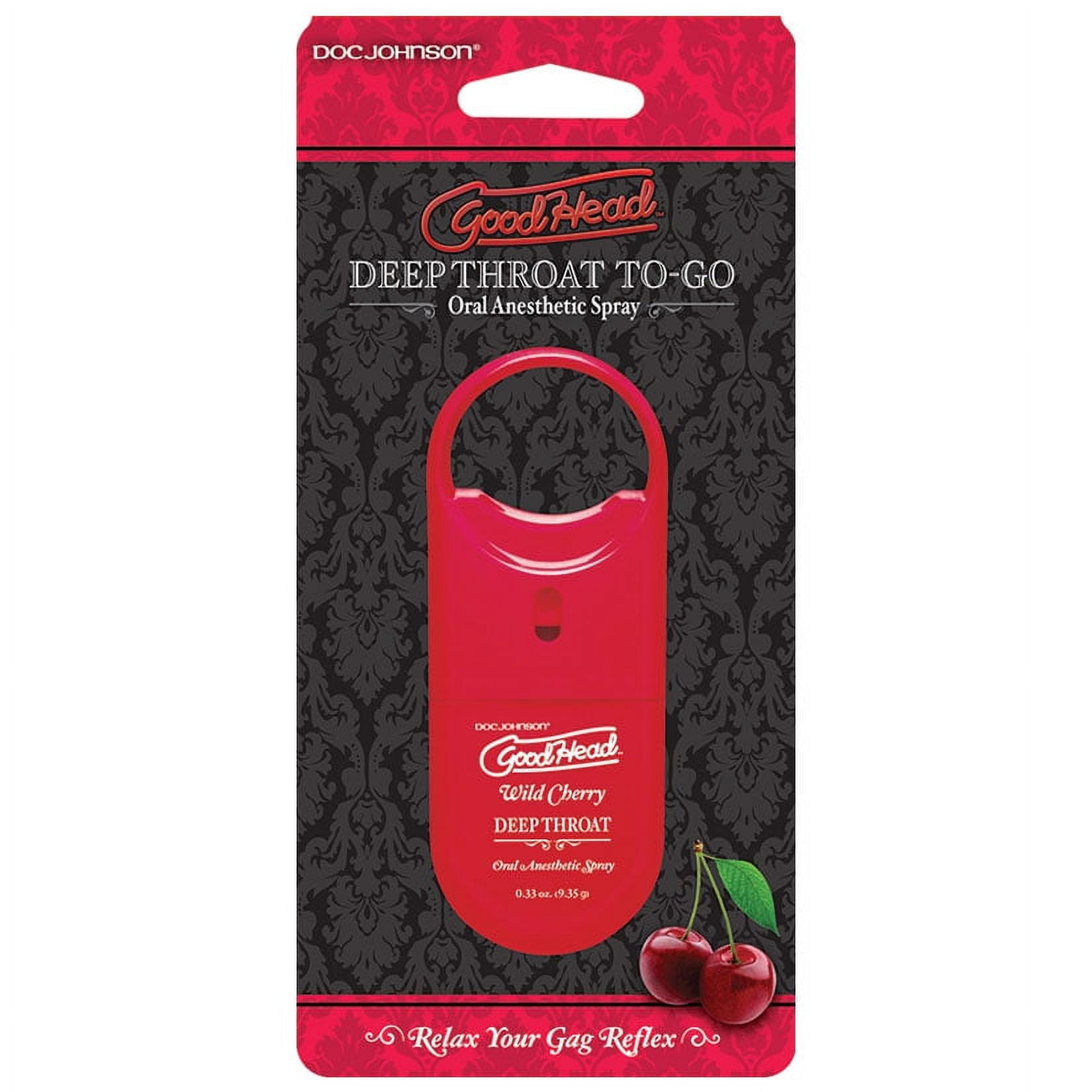 Doc Johnson GoodHead Throat Numbing Spray, Cherry 0.33 oz Over-the-Counter Medicines