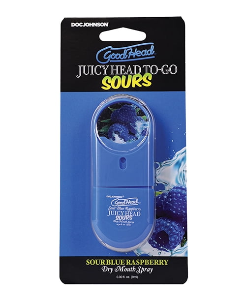 Doc Johnson Goodhead Juicy Head To Go-Sour Throat Numbing Spray, Blue ...