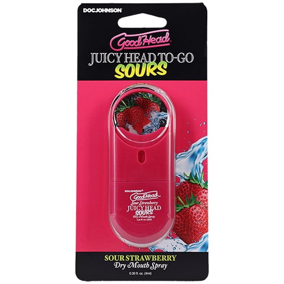 Goodhead Juicyhead Dry Mouth Spray to Go - Sour Strawberry .30 Oz ...