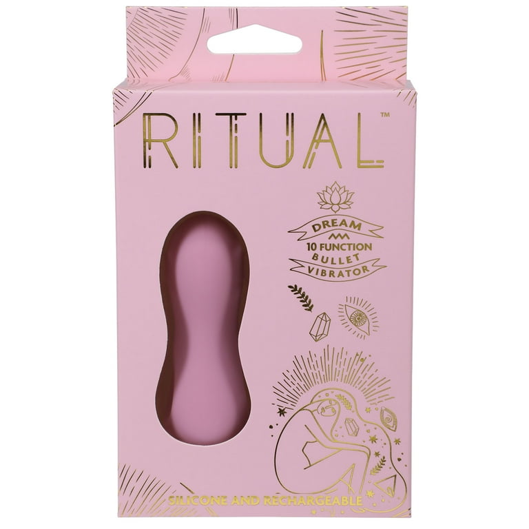 doc johnson vibrating egg Doc Johnson Ritual - Dream - 10 Function Bullet Vibrator - Silicone and  Rechargeable - Discreet, Pink