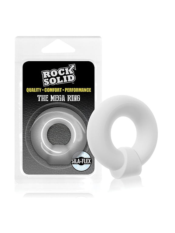 Doc Johnson Rock Solid The Mega Ring Silicone Penis Ring, White
