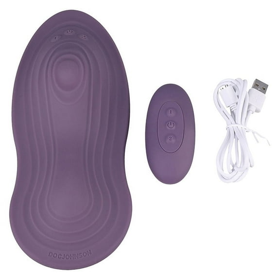 Doc Johnson iRide Please Seat iThrob Cilitrol Vibrator with Remote Control, Purple