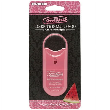 Doc Johnsons GoodHead Deep Throat Spray to-Go Wild Watermelon 0.33oz, 1 Pack