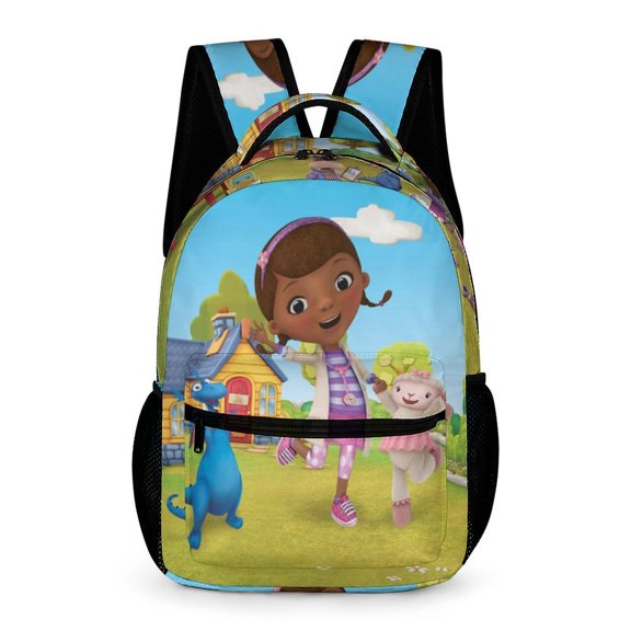 Doc Mc-Stuffins High Quality Lightweight Backpack Shoulder Bags Travel Hiking Daypack Bookbag