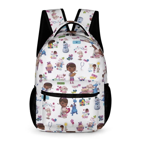 Doc Mc-Stuffins High Quality Lightweight Backpack Shoulder Bags Travel Hiking Daypack Bookbag