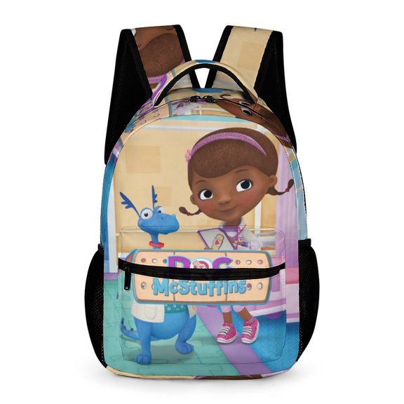 Doc Mc-Stuffins High Quality Lightweight Backpack Shoulder Bags Travel Hiking Daypack Bookbag