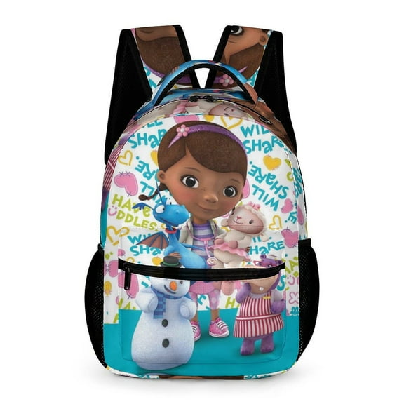 Doc Mc-Stuffins High Quality Lightweight Backpack Shoulder Bags Travel Hiking Daypack Bookbag