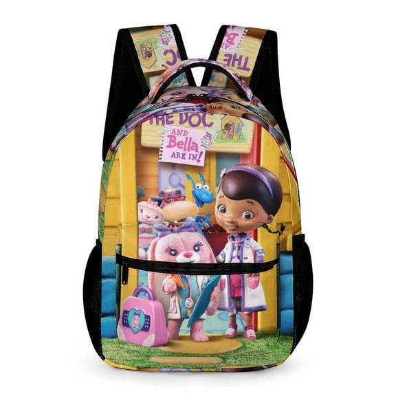 Doc Mc-Stuffins High Quality Lightweight Backpack Shoulder Bags Travel Hiking Daypack Bookbag