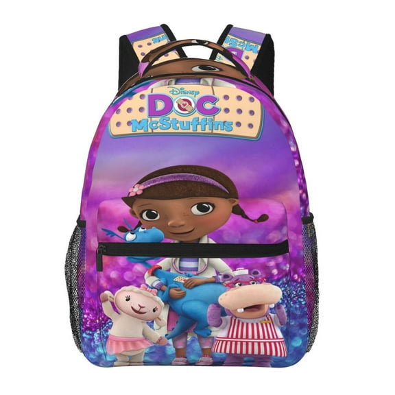 Doc Mc-Stuffins Lightweight Backpack Daypack Casual Shoulder Bags Travel Hiking Camping