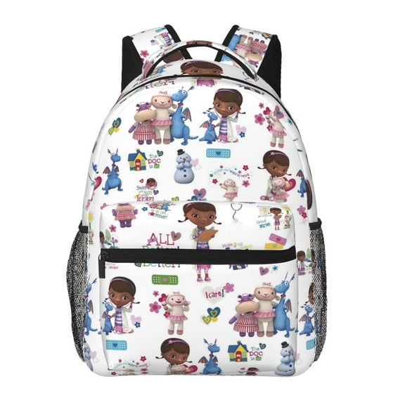 Doc Mc-Stuffins Lightweight Backpack Daypack Casual Shoulder Bags Travel Hiking Camping