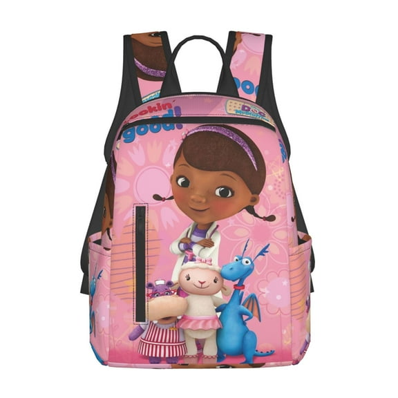 Doc Mc-Stuffins Lightweight Backpack Daypack Casual Shoulder Bags Travel Hiking Camping