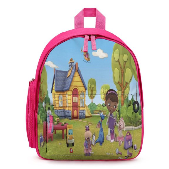 Doc Mc-Stuffins Lightweight Backpack Shoulder Bags Travel Hiking Daypack Backpacks