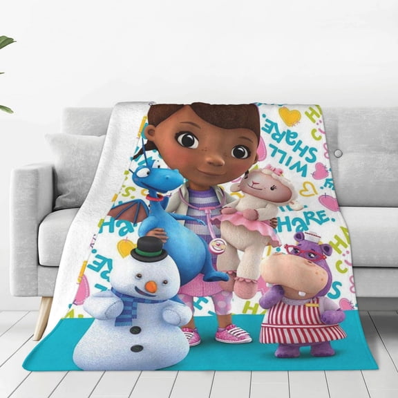 Doc Mc-Stuffins Ultra-Soft Micro Fleece Blanket Cozy Blanket Thick Warm Plush Throw Blanket Sofa Cushion